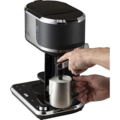 Russell Hobbs Attentiv Filtre Kahve Makinesi [Demleme Gücü Ayarı, Soğuk Demleme Fonksiyonu, Süt Köpürtücü] - Dijital Dokunmatik Kontrol Yüzeyi (Programlanabilir Zamanlayıcı) 26230-56