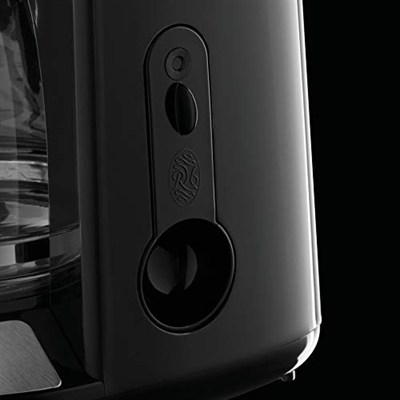 Russell Hobbs Colours+ dijital kahve makinesi, kırmızı, programlanabilir zamanlayıcı, 1,25 l cam sürahi, 10 fincana kadar, sıcak tutma plakası, otomatik kapanma, 1100 W, filtre kahve makinesi 24031-56