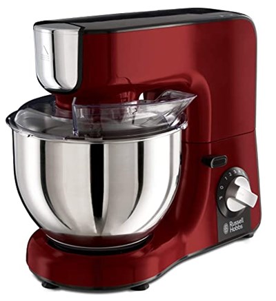 Russell Hobbs Desire 23480-56 Mutfak Robotu, Planet Karıştırma Sistemli, Darbe Fonksiyonu, Dönebilir Karıştırma Kolu, Kırmızı, Kırmızı/Siyah