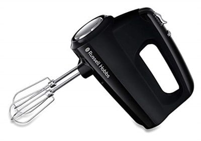 Russell Hobbs El mikseri mat siyah (5 hız kademesi artı turbo fonksiyonu, bulaşık makinesinde yıkanabilir 2 çırpma teli ve 2 yoğurma ka - Seçenekler: El mikseri, tek, Blender, Tek, Entsafter Weixdf...