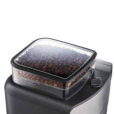 Russell Hobbs Öğütücülü kahve makinesi, termos, 10 fincan, dijital programlanabilir zamanlayıcı, 3 kademeli öğütme derecesi ayarı, 1000 W, filtre kahve çekirdekleri için Grind&Brew 25620-56