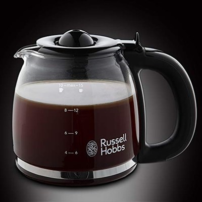 Russell Hobbs Remington 24033-56 Kahve Makinesi Colours+ Creme (Maks. 10 Fincan, 1,25 l Cam Sürahi, Sıcak Tutma Plakası, 1100 W)