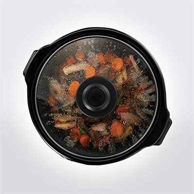 Russell Hobbs Slow Cooker Mini [ağır 2 l seramik pişirme tenceresi, isteğe göre sıcaklık dağılımı] kompakt yavaş pişirici (3 sıcaklık ayarı ve sıcak tutma fonksiyonu, 145 W) yavaş pişirici 25570-56