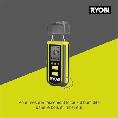 RYOBI Nem Ölçme Cihazı RBPINMM1 (Ölçüm Derinliği 30 mm, Hassasiyet +/- 2°)
