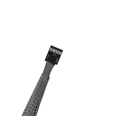 S-link SLX-F301 3to1 3*Male 4Pin+1*Female 4Pin 10cm Örgülü 360mm CPU Fan Birleştirme Kablosu