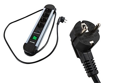 S-link SPGKS03 1.5m 3G1.5mm2 900 Joule 3Lü Akım Kor. Gri Priz Çoklayıcı