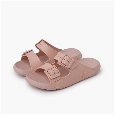S10312 Kai Marka Unisex Çocuk Terlik Pudra