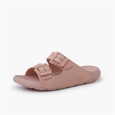 S10312 Kai Marka Unisex Çocuk Terlik Pudra