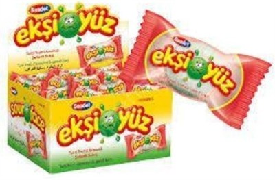 SAADET Ekşiyüz Tutti Frutti Aromalı Şekerli Sakız 100 Adet
