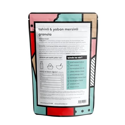 Saf Tahinli Yaban Mersinli Granola 45 Gr