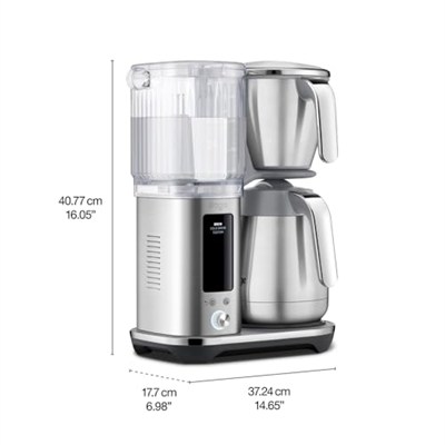 Sage - The Luxe Brewer Thermal - Tek Düğme Hassasiyeti, SCA Altın Fincan Standı, Çift Duvarlı Sürahi, Soğuk Demleme ve Özel Ayarlar, 1,77 L