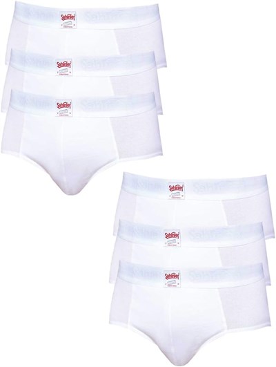 Şahinler Erkek Beyaz 6 Lı Paket Pamuk Külot Me063