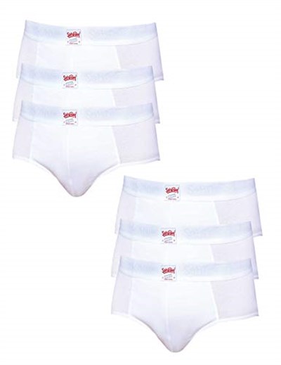 Şahinler Erkek Beyaz 6 Lı Paket Pamuk Külot Me063