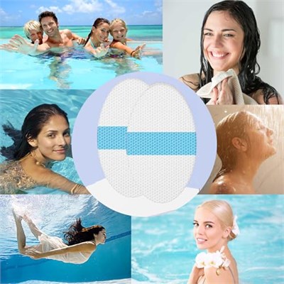 saicheek Upgarde 60lı Paket Çıkarması Kolay Bebek Kulak Kılıfları, Pamuk Toplu, Bebek Duş Başlığı Çocuklar için Kulak Koruması, Su Geçirmez Kulak Kapakları Banyoda Yüzme için Kulak Çıkartmaları