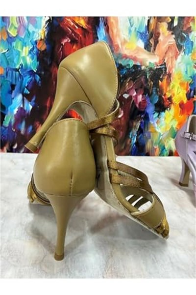 SAKİN TUTKU TANGO, DANS VE SALON AYAKKABISI 8 CM 13 PONT KADEH MODEL TOPUK KAPALI - Bedenler: 36 EU, 37 EU, 39 EU