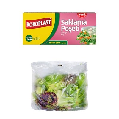 Saklama Poşeti 120li 24X38 Cm, Sızdırmaz & Dayanıklı, Hava Geçirmez, Geri Dönüştürülebilir Saklama Torbası, Mutfak, Dondurucu, Buzdolabı, Sos Ve Sıvı Yiyecekler, Seyahat, Piknik, Okul, Ofis