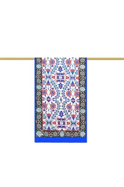 Saks Lacivert Selçuk Desen Fular