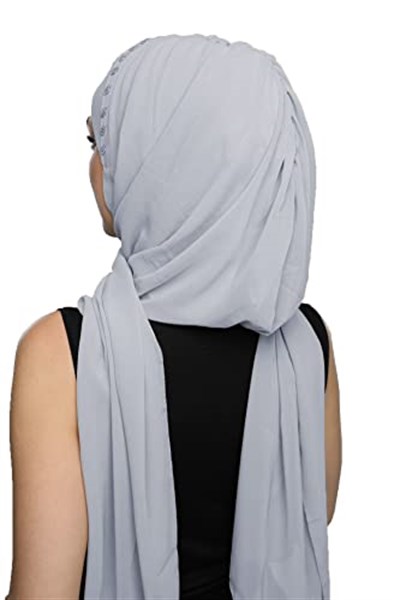 Şallı Takmatik Taşlı Hazır Türban Tesettür Bone Namaz Örtüsü
