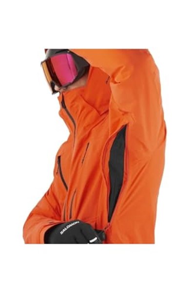 Salomon Brilliant Jacket M, Erkek Spor Kayak & Snowboard Mont, Turuncu, S Beden