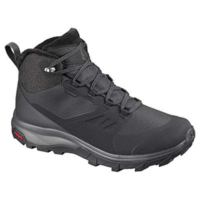 Salomon Kadın OUTsnap CSWP W Yürüyüş Botu, Black/Ebony/Black, 37 1/3 EU
