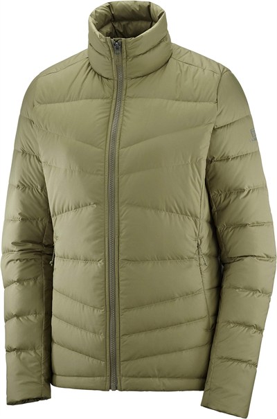SALOMON Kadın TRANSITION DOWN JACKET W Yelek, yeşil (MARTINI OLIVE), M