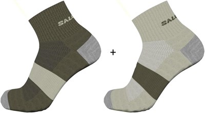 Salomon Lc1983400 Evasion Ankle 2-Pack Çok Renkli Unisex Çorap