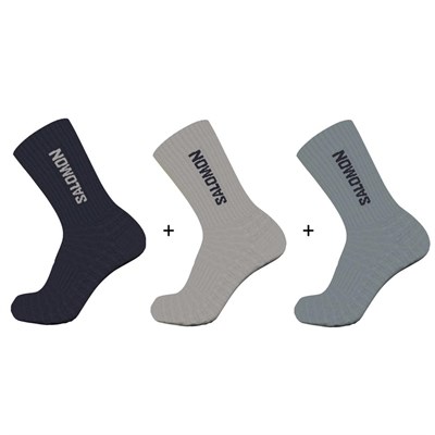 Salomon Lc2086000 Everyday Crew 3-Pack Çok Renkli Unisex Çorap