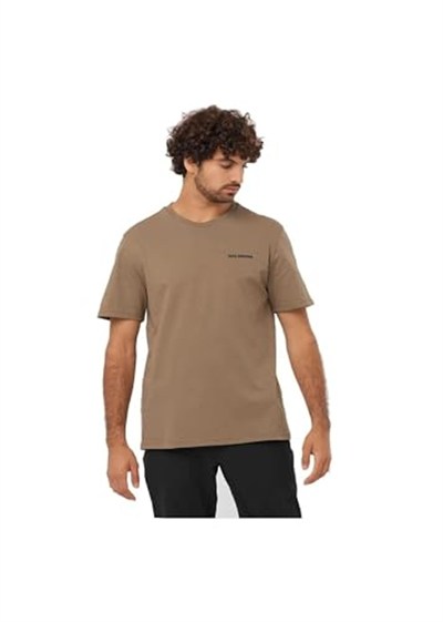 Salomon Lc2219400 Graphic Perf Ss Tee M Kahverengi Erkek T-Shirt