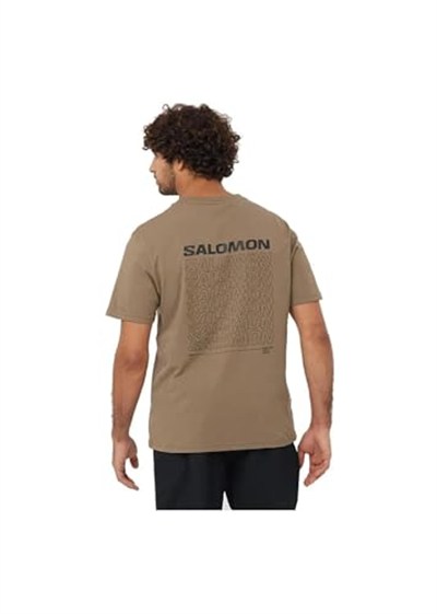 Salomon Lc2219400 Graphic Perf Ss Tee M Kahverengi Erkek T-Shirt