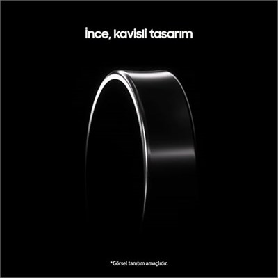 Samsung Galaxy Ring, AI Akıllı Yüzük, Fitness Takibi, Uyku Takipçisi, 7 Günlük Pil Ömrü, Yüzük Ölçüsü 6, Gümüş Titanyum (Samsung Türkiye Garantili) - Seçenekler: Ring Ölçü Kiti