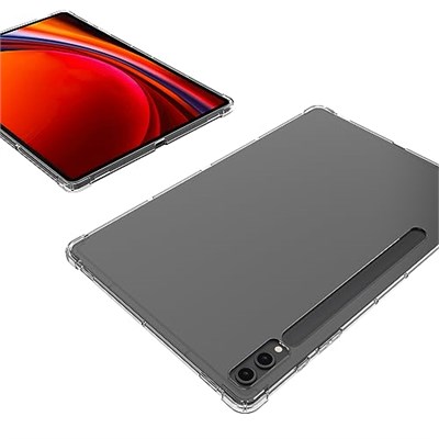 Samsung Galaxy Tab S10+ 2024/S9+ 2023 12,4 inç için Şeffaf Kılıf, Samsung S10 Plus/S9 Plus için İnce Hafif Yumuşak TPU Silikon Darbe Emici Koruyucu Kılıf(SM-X820/X826B/X828U/X810/X816/X818)