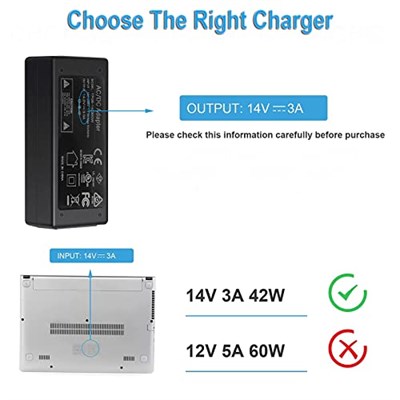 Samsung Monitör için 14V Güç Kaynağı, 14V 3A 2.5A 2.14A 1.78A 42W AC DC Adaptör Samsung 15