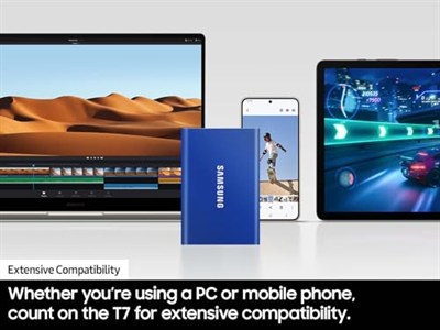 SAMSUNG T7 2TB, Taşınabilir SSD, Gri, 1050MB/sye kadar, USB 3.2 Gen2, Oyun, Öğrenciler ve Profesyoneller, Harici Katı Hal Sürücüsü (MU-PC2T0T/AM), Gri [Kanada Sürümü]