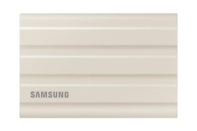 Samsung Taşınabilir T7 SSD Shield, USB 3.2 Gen 1 TB, 1.050 MB/sn Okuma, 1.000 MB/sn Yazma, Bej, MU-PE1T0K/WW