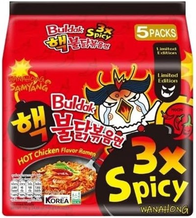 Samyang Buldak 3X Acılı Tavuk Aromalı Ramen (5x140g)