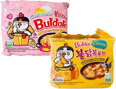 Samyang Buldak Hot Chicken Flavor Ramen Makarna - Carbonara & Cheese