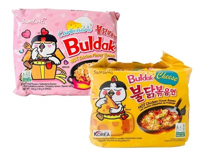 Samyang Buldak Hot Chicken Flavor Ramen Makarna - Carbonara & Cheese