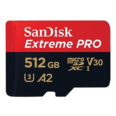 SanDisk 512 GB Extreme PRO microSDXC Kart + SD Adaptörü + RescuePRO Deluxe, 200 MB/snye kadar, A2 Uygulama Performansı, UHS-I, Sınıf 10, U3, V30 ile