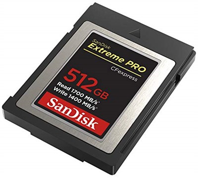 SanDisk Extreme PRO CFexpress Hafıza Kartı Tip B 512 GB (1700 MB/sye kadar okuma hızı, RAW 4K video, XQD uyumluluğu, RescuePro Deluxe kurtarma yazılımı)