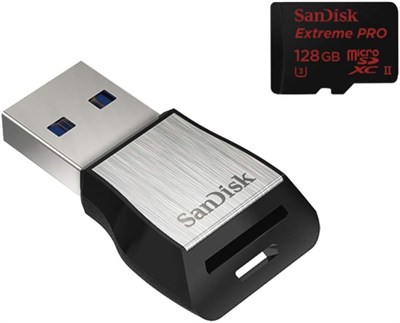 SanDisk Extreme PRO microSDXC UHS-I hafıza kartı 64 GB + adaptör ve Rescue Pro Deluxe (akıllı telefonlar, aksiyon kameraları veya dronlar için, A2, C10, V30, U3, 170 MB/s iletim)