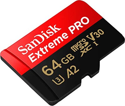 SanDisk Extreme Pro SDSQXCU-064G-GN6MA Class 10 UHS-I U3 A2 V30 64 GB Micro SD Kart