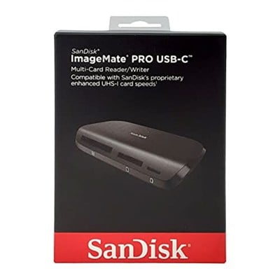 SanDisk ImageMate PRO USB-C Multi-Card Kart Okuyucu SDDR-A631-GNGNN, Siyah