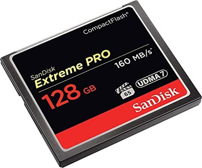 SanDisk SDCFXPS-128G-X46 Extreme Pro 128GB CompactFlash Hafıza Kartı UDMA 7 160MB/sne kadar