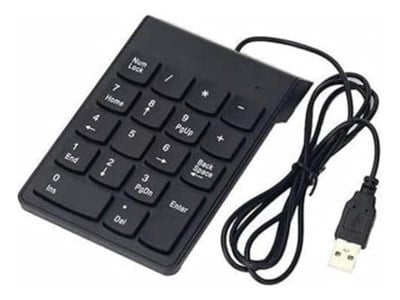 SANEC Numeric Keypad-Numpad-Usb Kablolu Keypad 18 Tuş Numped Keyped Say