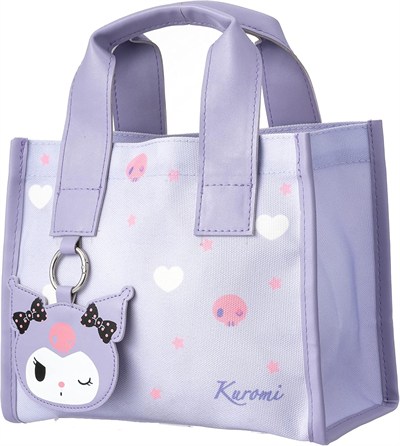 Sanrio Lisanslı Kare Yiyecek Çantası - Kuromi