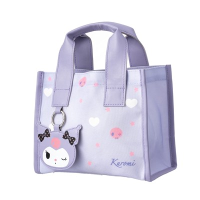 Sanrio Lisanslı Kare Yiyecek Çantası - Kuromi