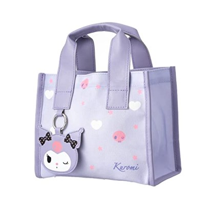 Sanrio Lisanslı Kare Yiyecek Çantası - Kuromi
