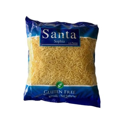 Santa Sophia Glutensiz Vermicelli Tel Şehriye 400 g –%100 Doğal, Kolay Pişen, Glutensiz Makarna Alternatifi