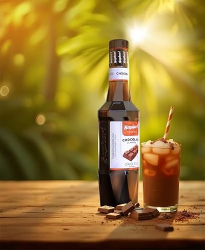 Saphori Çikolata Aromalı Kokteyl Şurubu, Çikolata Şurubu, Kahve Şurubu 700 ML