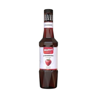Saphori Çilek Aromalı Kokteyl Şurubu, Çilek Şurubu, Kahve Şurubu 700 ML